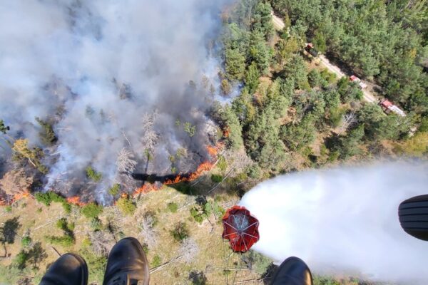 BPOLD 11: Erneuter Einsatz der Hubschrauber der Bundespolizei bei der Waldbrandbekämpfung in Sachsen und Thüringen